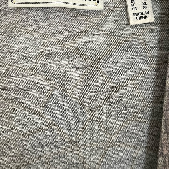 The Muses Closet Women’s Sweaterknit 3/4 Sleeve Cardigan Taupe NWOT Geometric - Picture 7 of 8